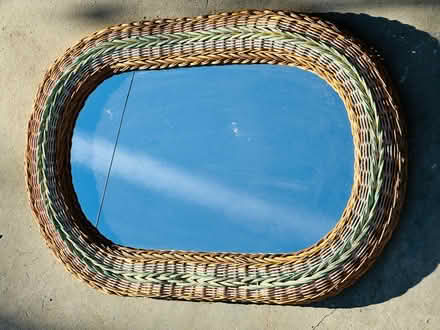 Photo of free Mirror with rattan frame (Culver City) #2