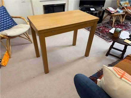 Photo of free Small Ikea extending dining table and one folding chair (Dorridge B93) #1