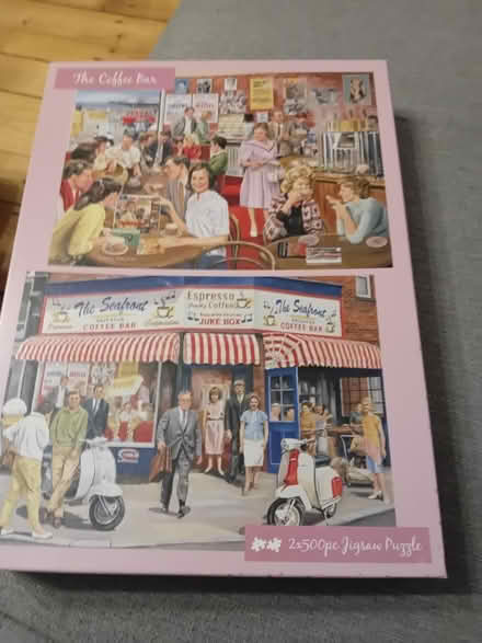 Photo of free Jigsaw. 2x500 pieces.1 piece missing (AB11) #1