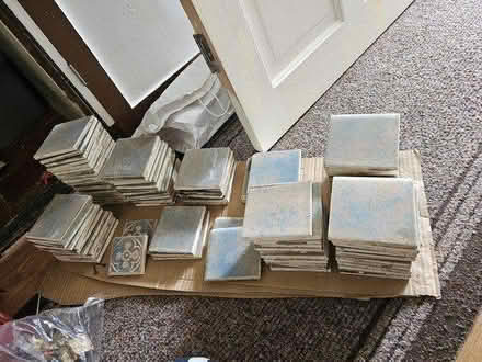 Photo of free A box of used tiles (TW5, Hounslow West) #1