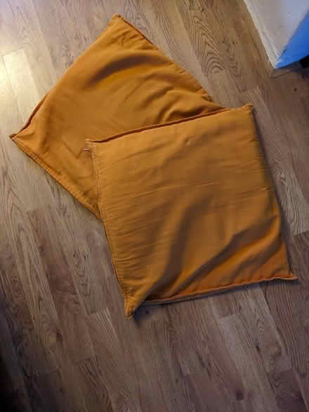 Photo of free Orange IKEA cushions (Low fell Gateshead) #1
