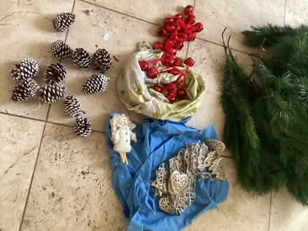 Photo of free X mas tree and decorations (Camberley) #1