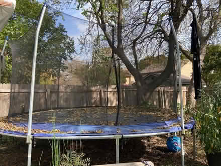 Photo of free 15 foot trampoline with net & steps (Settler’s Valley) #1