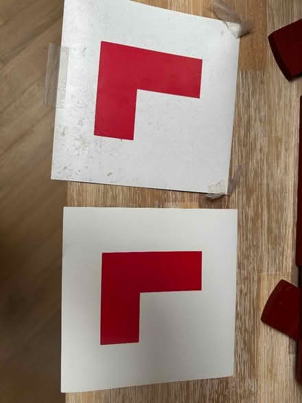 Photo of free L plates (North Tonbridge TN10) #1