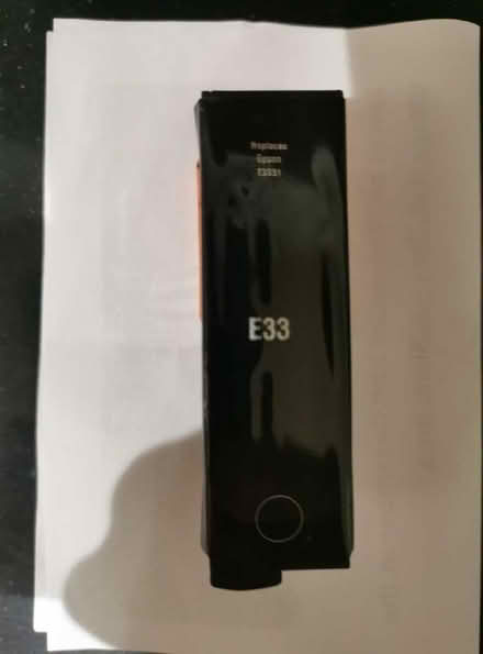 Photo of free Epson compatible T3331 E33 black ink cartridge (Belbroughton CP B61) #1