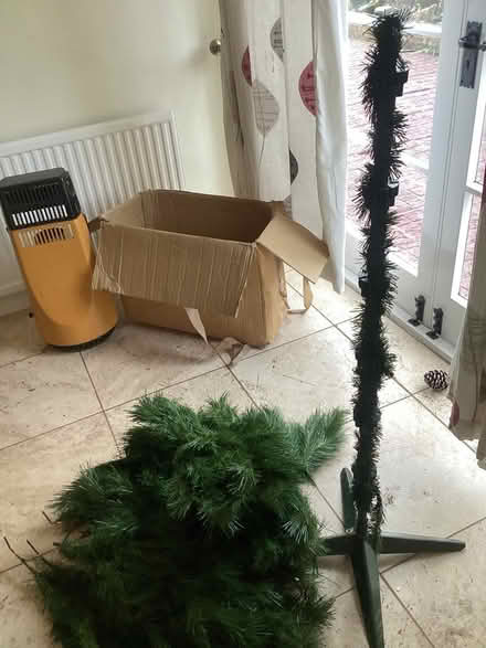 Photo of free X mas tree and decorations (Camberley) #2
