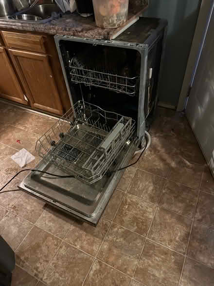 Photo of free Frigidaire dishwasher/ ceiling fan (Avon st, Charlottesville) #1