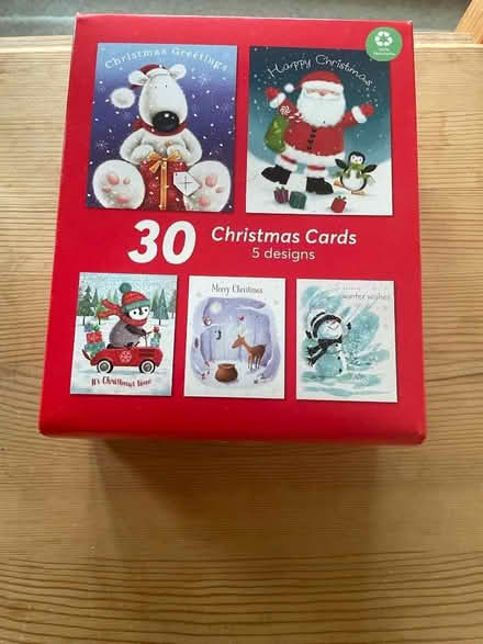 Photo of free Box of 30 Xmas cards (Barnard's Green WR14) #1