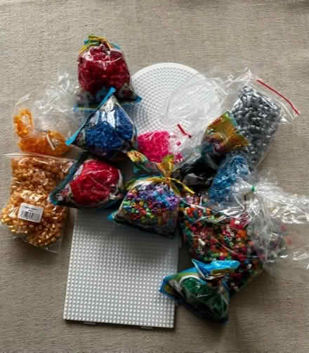 Photo of free Assorted Hama beads and two boards (Old Town HP2) #1