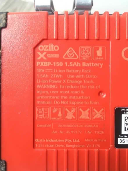 Photo of free Ozito PXDDS-201 18v Cordless Drill (Pennant Hills) #3