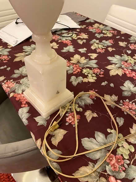 Photo of free traditional alabaster lamp (Brightwood Park/Petworth DC) #2