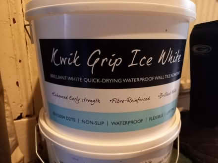 Photo of free Wall tile adhesive & leftover paint (Sciennes EH9) #1