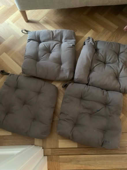 Photo of free 4 grey seat pads/cushions (Stranmillis, Belfast, BT9) #1