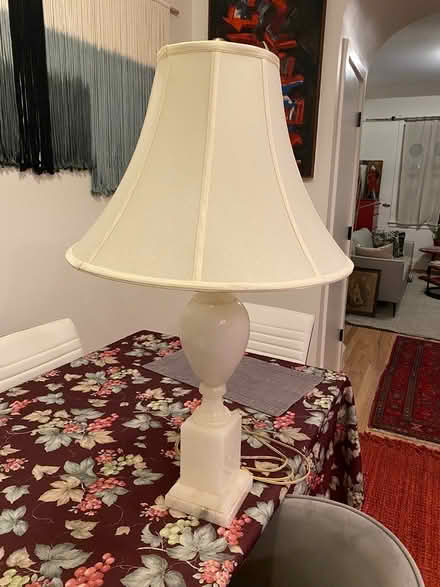 Photo of free traditional alabaster lamp (Brightwood Park/Petworth DC) #3