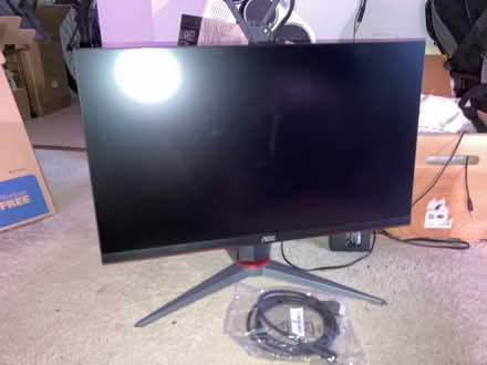 Photo of free broken monitor with power cable (Garret park) #1