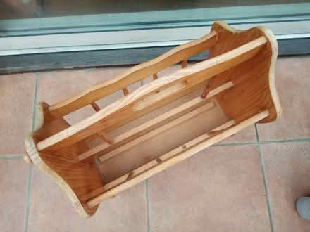 Photo of free Wooden Magazine or Newspaper Storage Rack (Cullercoats NE30) #2