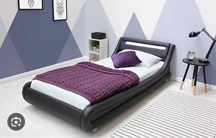 Photo of free Low single bed with LED lights (NG10 (Sandiacre)) #1