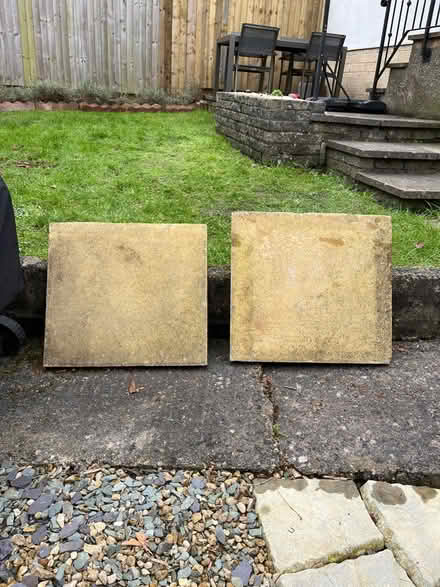 Photo of free Two heavy paving slabs (Paulton BS39) #1
