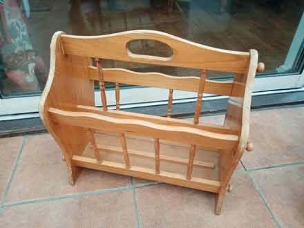 Photo of free Wooden Magazine or Newspaper Storage Rack (Cullercoats NE30) #1