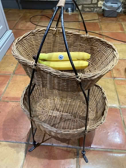 Photo of free Wicker or rattan vegetable rack (Chalford Hill GL6) #2