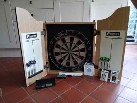 Photo of free dart board, darts, flights,mat (Nyetimber PO21) #1