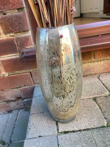 Photo of free Gold vase with twigs (L38) #1