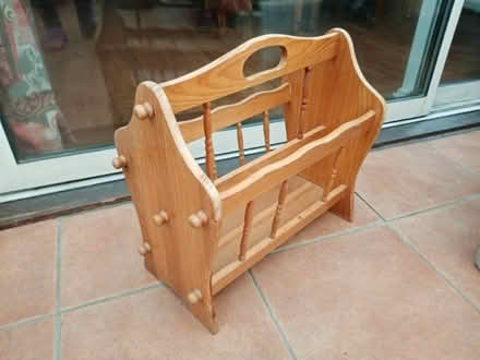 Photo of free Wooden Magazine or Newspaper Storage Rack (Cullercoats NE30) #3