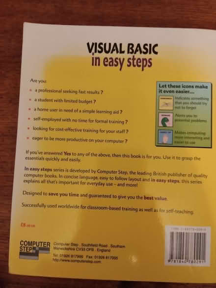 Photo of free Visual basics book (Sandilands CR0) #1