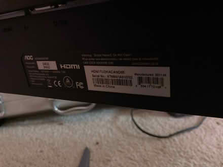 Photo of free broken monitor with power cable (Garret park) #2
