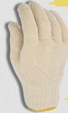 Photo of cotton work gloves (med) (30005)