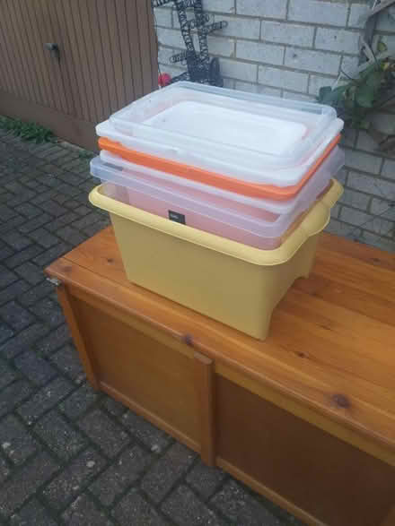 Photo of free Plastic boxes (Oakridge, Basingstoke RG21) #1