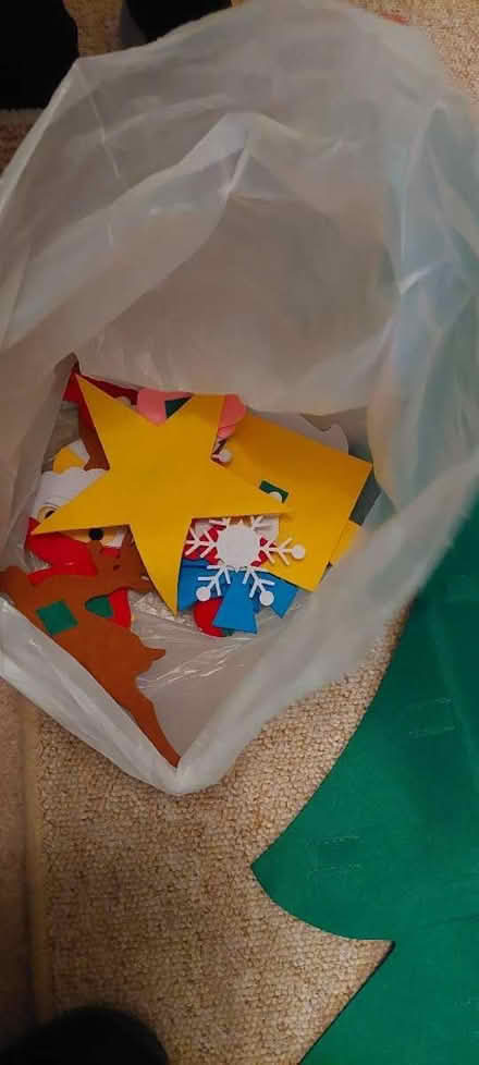Photo of free Felt Christmas tree & velcro decs (Hawley GU17) #2