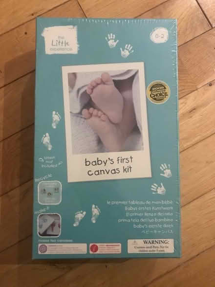 Photo of free Baby hand/ footprint canvas kit (Herne Hill SE24) #2