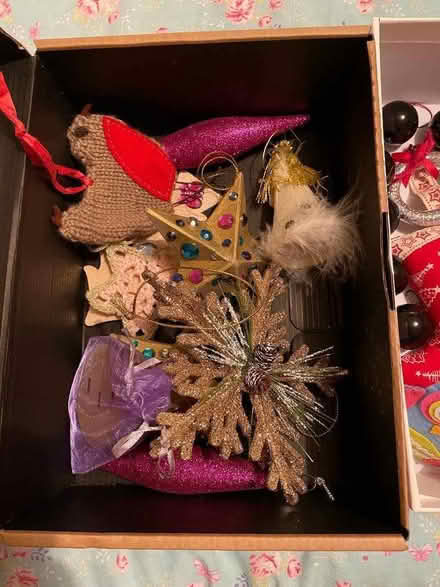 Photo of free Box of Christmas decorations (Dean Court OX2) #2