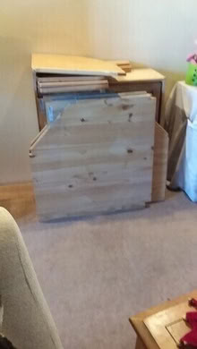 Photo of free Ikea corner shelves with desk & drawers.. in Newark #1