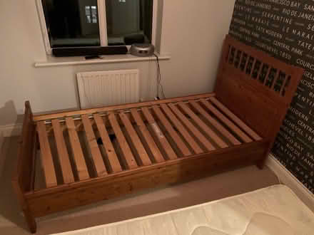 Photo of free Single wooden bed (West Moor NE12) #2