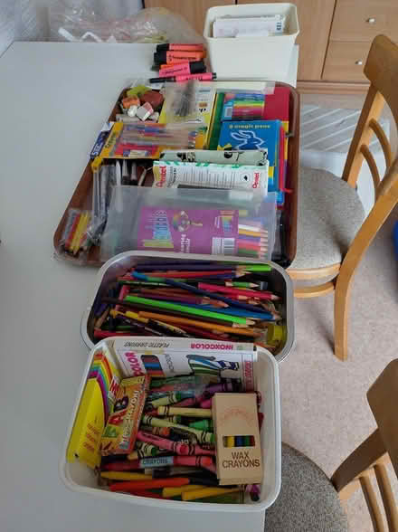 Photo of free Various crayons etc (Effingham) #2