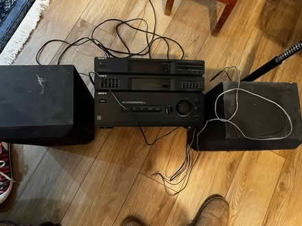 Photo of free Amplifier and two speakers (BR2) #1