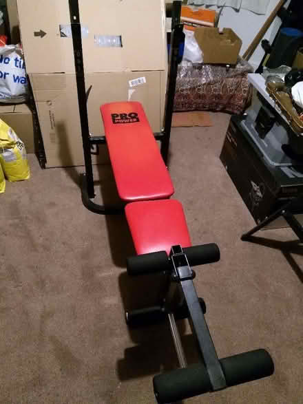 Photo of free Body building: Pro Power bench, bars and weights (Barnes SW13) #4