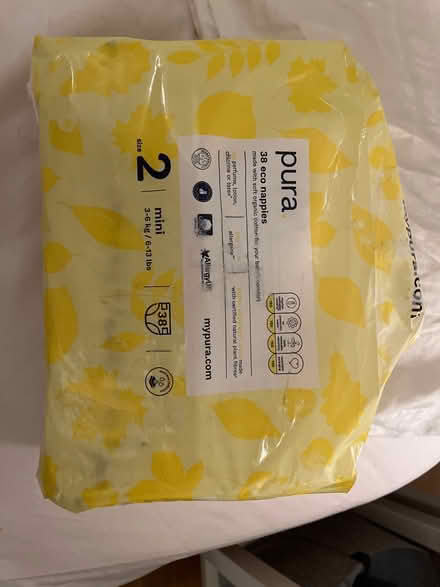 Photo of free Almost full size 2 pura nappies (SE1) #1