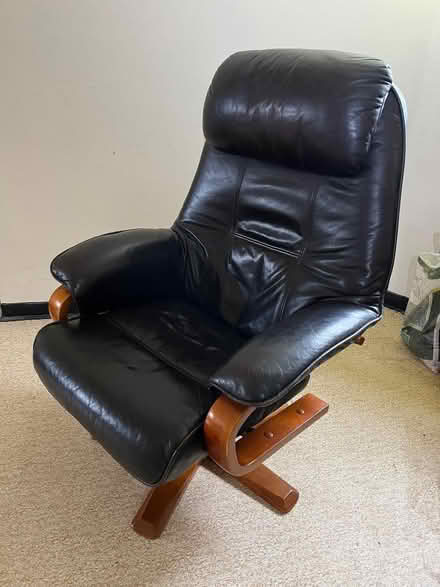 Photo of free Reclining leather armchair (Three Cocks LD3) #1
