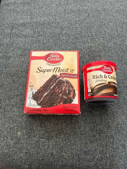 Photo of free Cake mix and frosting (Meineke Park) #1