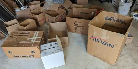 Photo of free 15 cardboard boxes various sizes (North City part of Shoreline) #1