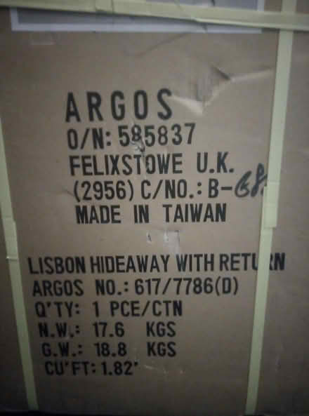 Photo of free argos lisson hideaway office/computer table with return (Askew Road W12) #1