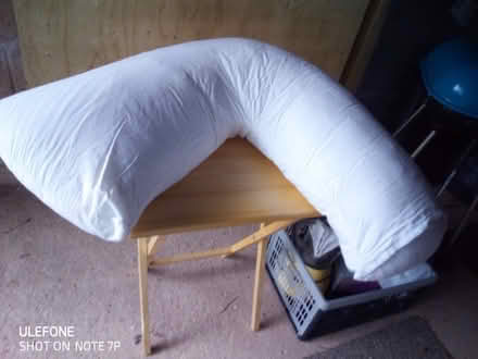Photo of free V shaped support pillow with pillow case (Dunkeswell EX14) #1