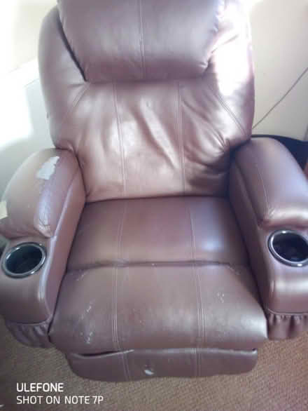 Photo of free Recliner chair with heated massage back. (Dunkeswell EX14) #1