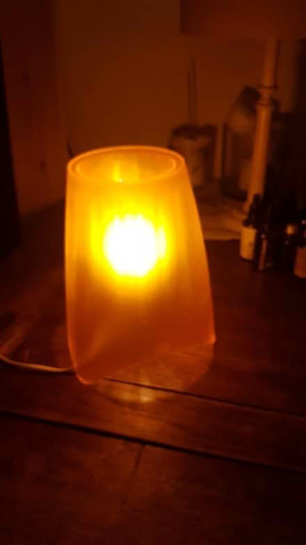 Photo of free Orange plastic lamp (Bristol BS9 Henleaze) #2