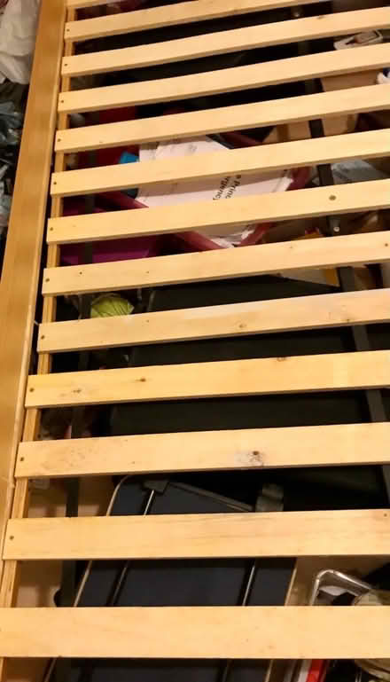 Photo of free 4Foot bed with mattress- (damaged) (BD12 Bailiff Bridge) #1
