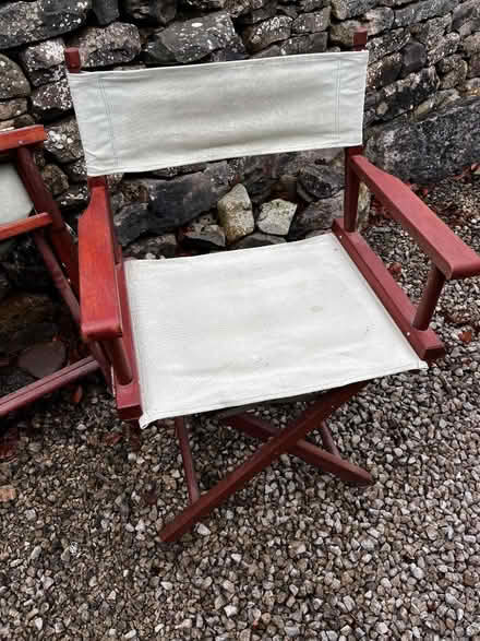 Photo of free 2 x wooden director’s chairs (Lupton LA6) #1