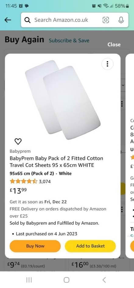 Photo of free Fitted sheets for baby cot (WA2) #1